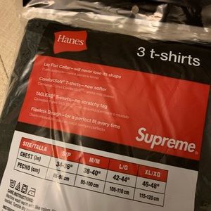 Supreme Hanes T-shirt 3 pack